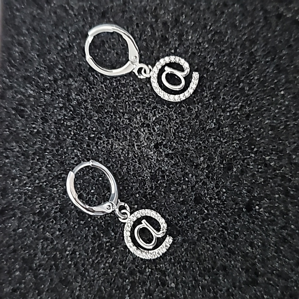 Silver @ earrings NWT
